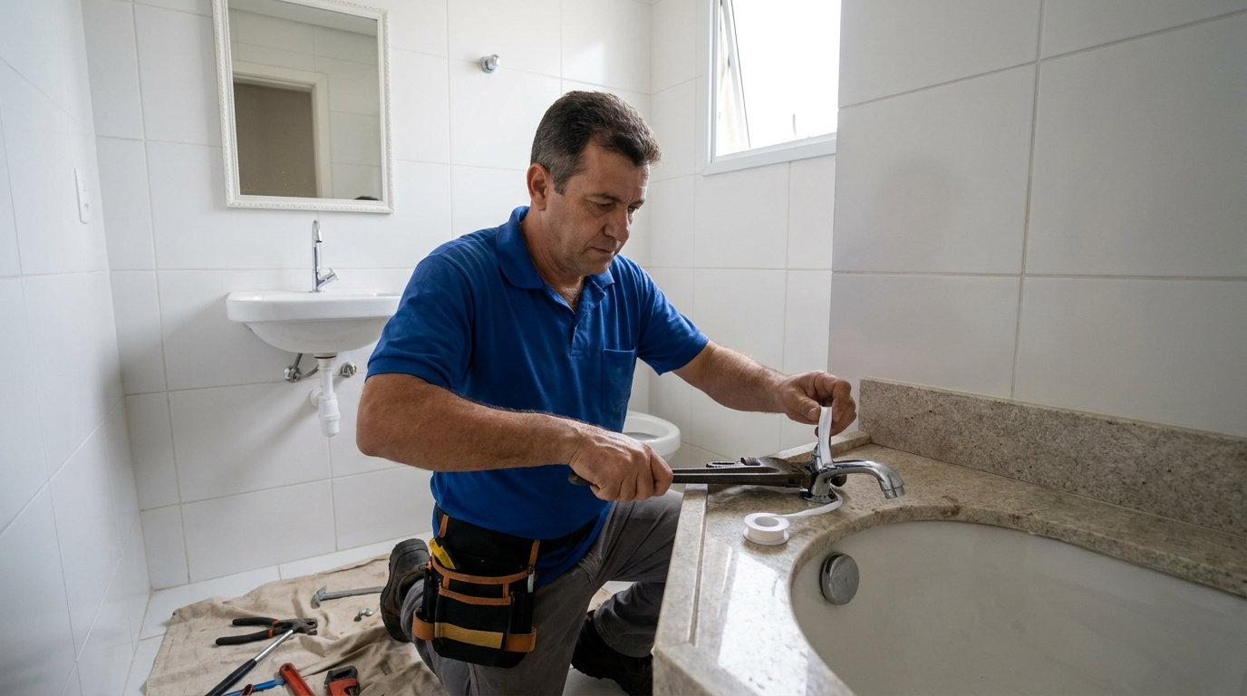 Instalação de torneira de cozinha em Divinópolis‑MG